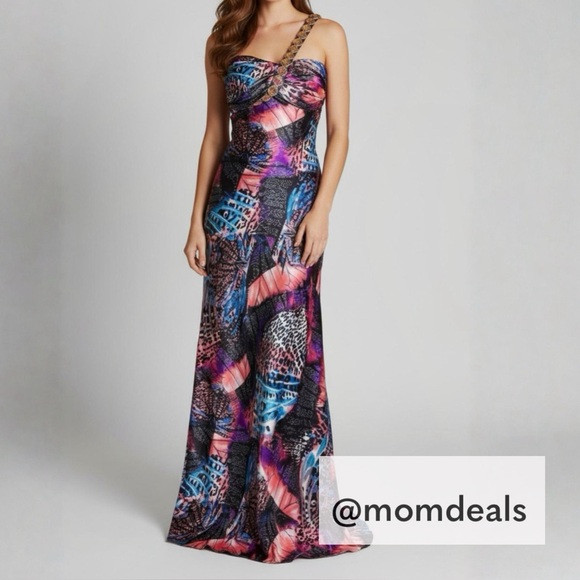 Josh & Jazz Dresses & Skirts - Josh & Jazz One Shoulder Jeweled Maxi Dress GORGEOUS Formal Gown Size 7/8